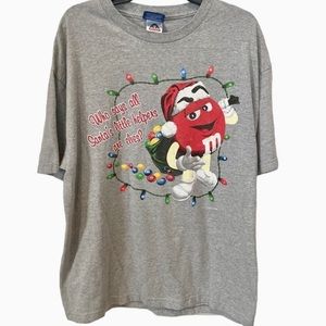 Vintage M & M Mens T-Shirt Size XL Christmas